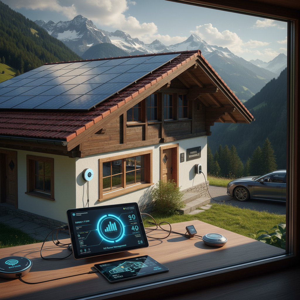 Photovoltaik-Module bei Sonnenschein